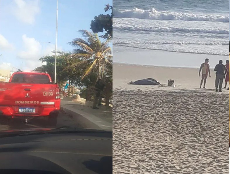 Bombeiros encontram corpo sem vida em praia de Natal