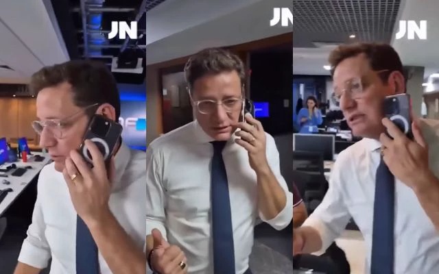 Globo: Jornalista que abriu vídeo encenado é filho de Míriam Leitão; ASSISTA