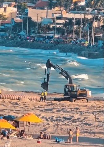 Vídeo mostra diferença entre área com e sem engorda em Ponta Negra; ASSISTA