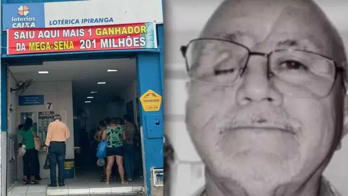 Ganhador da Mega-Sena morre menos de um mês após resgatar prêmio de R$ 201 milhões
