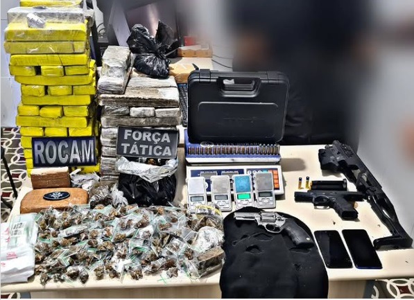 Polícia Militar apreende grande quantidade de drogas e armas na praia de Pipa/RN