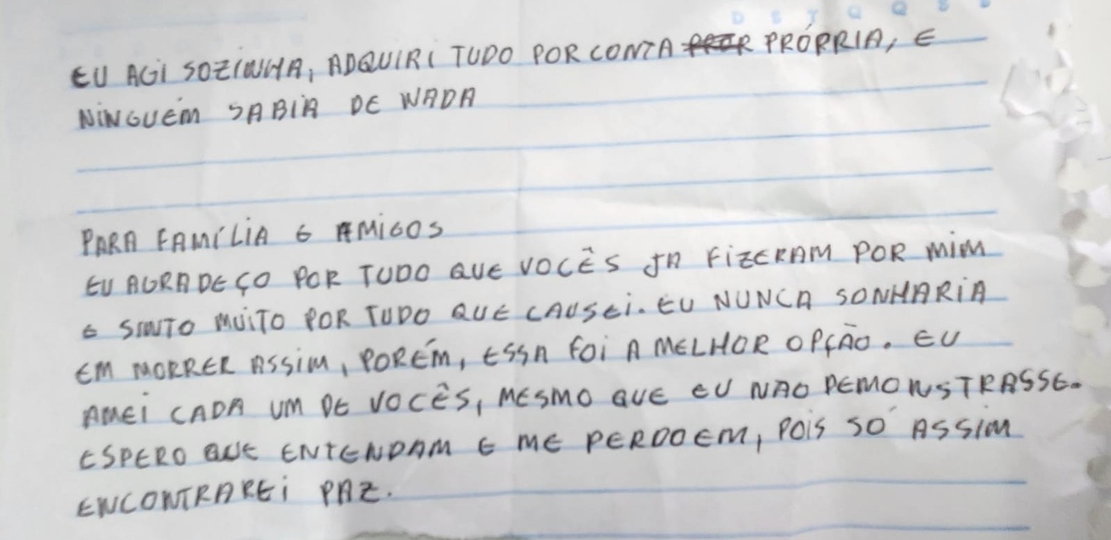 Jovem que atirou em colega dentro de escola deixou bilhete: "essa foi a melhor opção" 