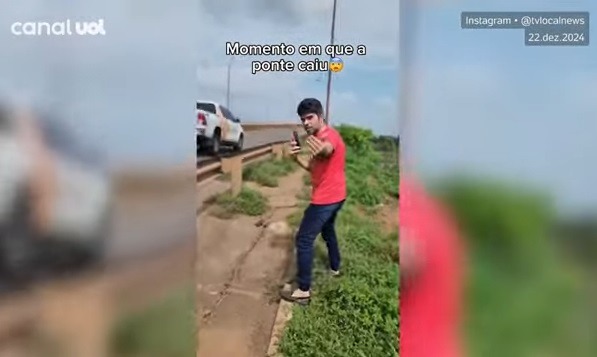 'Ainda estou tremendo', diz vereador que viu ponte desabar em Tocantins
