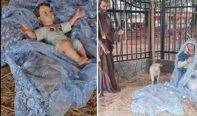 VÍDEO: Imagem do menino Jesus é furtada de presépio tradicional de SP