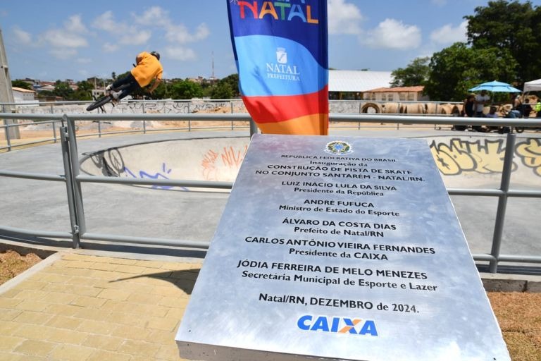 Natal inaugura sua primeira pista de skate park pública