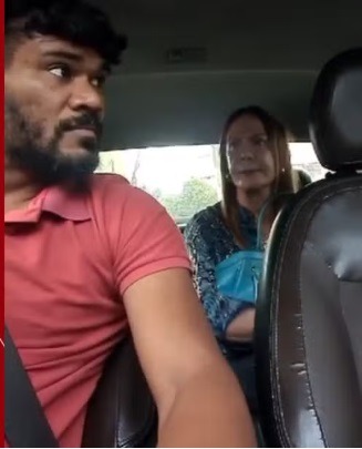 [VÍDEO] Mulher agride motorista por não entrar em condomínio: 'Estou cheia de joia'