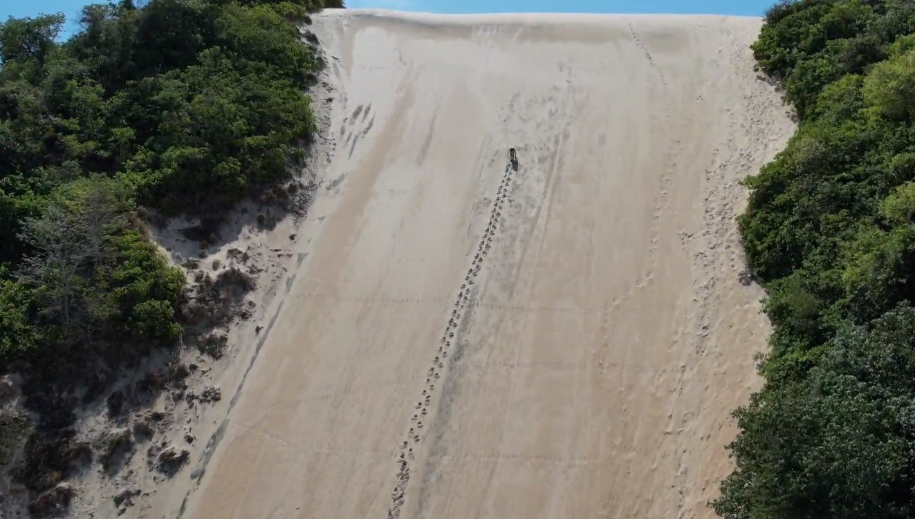 VÍDEO: Homem é flagrado subindo o Morro do Careca