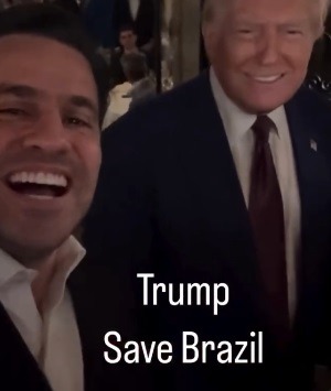 Pablo Marçal grava vídeo com Donald Trump e pede “Salve o Brasil”; assista