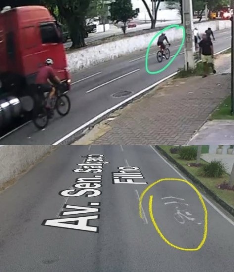 Via onde oftalmologista pedalava quando foi atropelado e morto era uma ciclovia