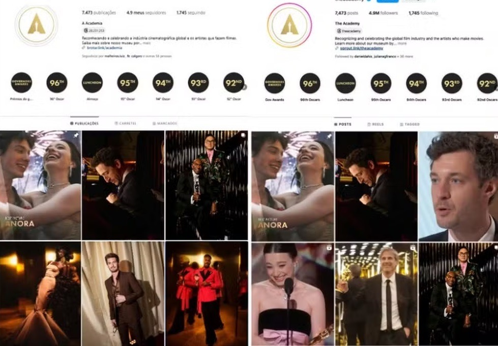  Post do Oscar para melhor atriz não aparece para brasileiros  e internautas criticam 'bloqueio'