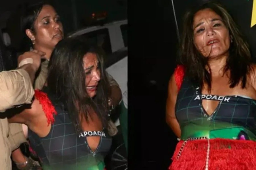 Mulher é presa após morder pessoas em camarote da Sapucaí