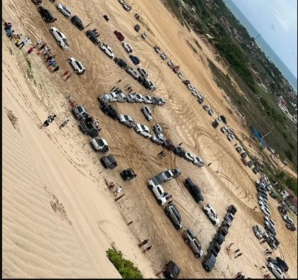 VÍDEO: Trilheiros pedem paz em manifestação nas dunas de Jacumã