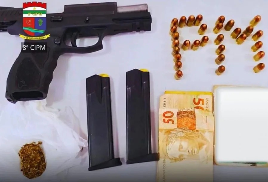 Homem é preso com arma e drogas durante bolão de vaquejada em Monte Alegre
