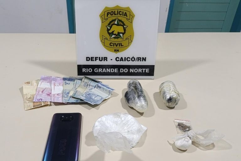 Polícia prende suspeito por roubo, homicídio e organização criminosa em Caicó