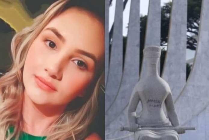 Moraes impõe regras para prisão domiciliar da mulher que pichou estátua com “perdeu, mané”