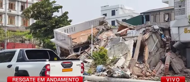 Passa de 2.700 o número de mortos em Mianmar após terremoto, diz autoridade