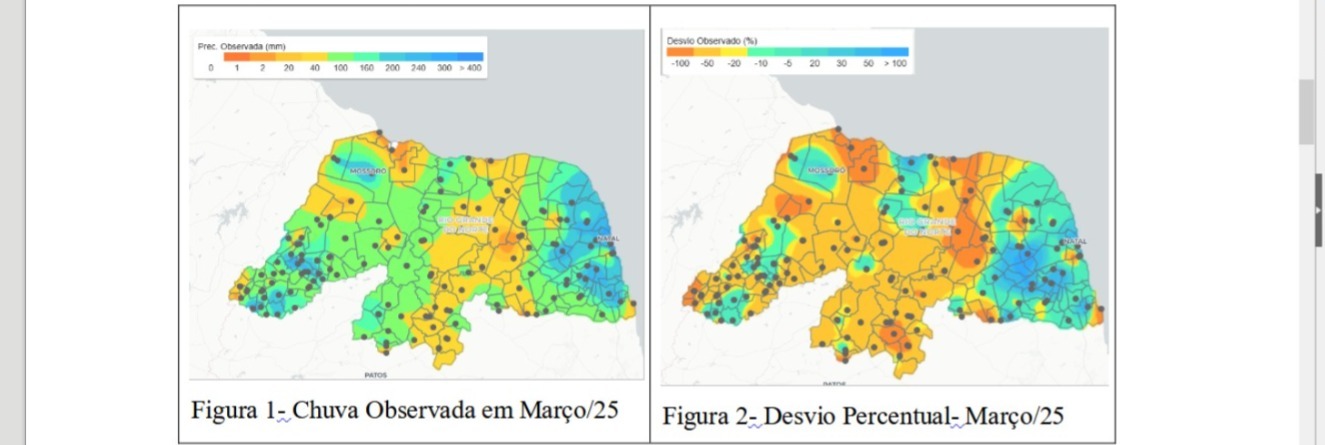 RN: Chuvas ficam abaixo da média esperada para o mês de março