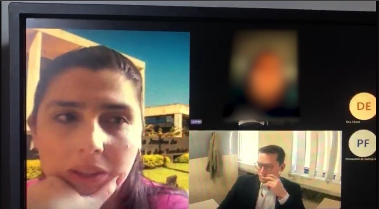 Homem sequestra vítima de violência doméstica durante audiência online