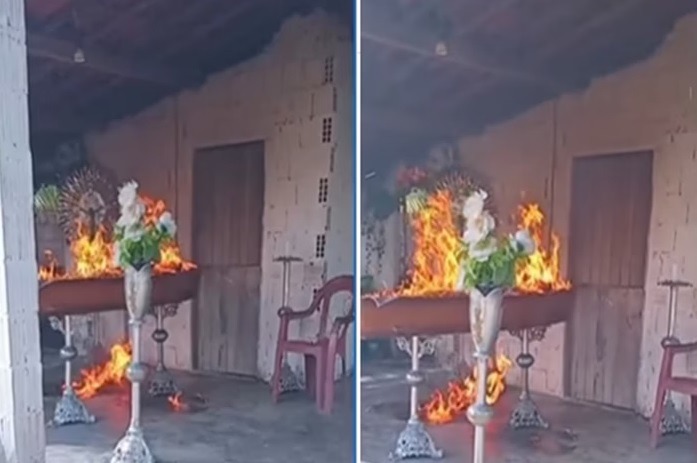 VÍDEO: Facção invade velório e põe fogo em cadáver de rival