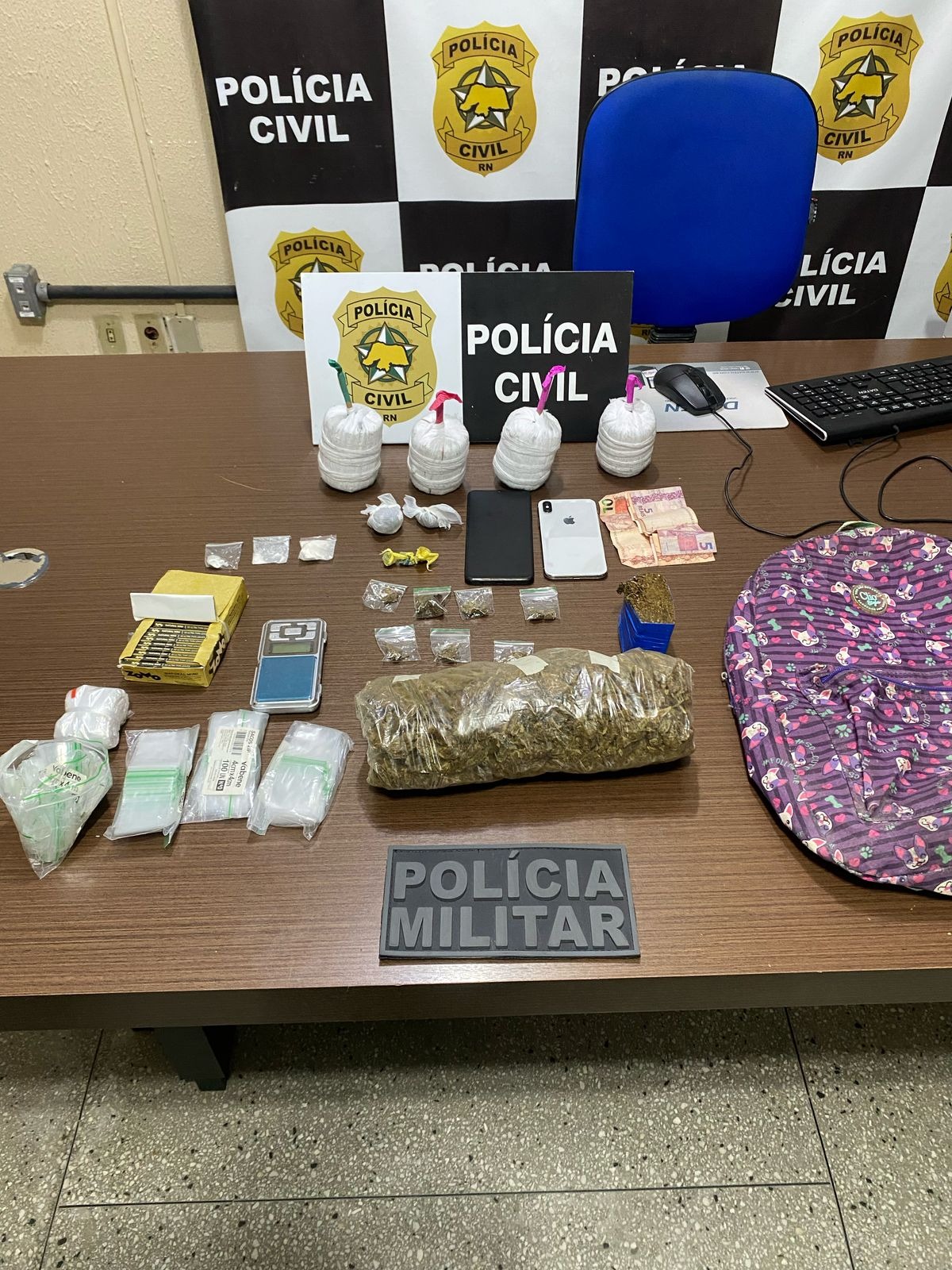 PCRN prende mulher suspeita de tráfico de drogas e associação para o tráfico