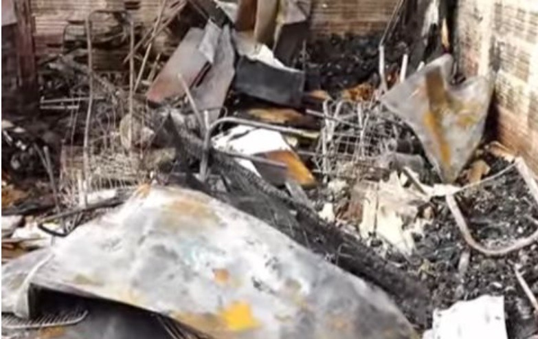 Casa é destruída por incêndio em Natal e morador perde todos os bens