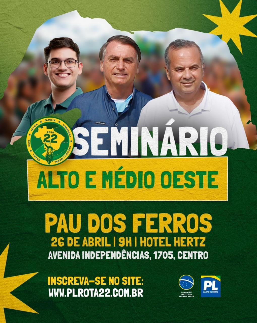 Rota 22: Pau dos Ferros recebe deputado mais votado no Ceará para seminário neste sábado (26)