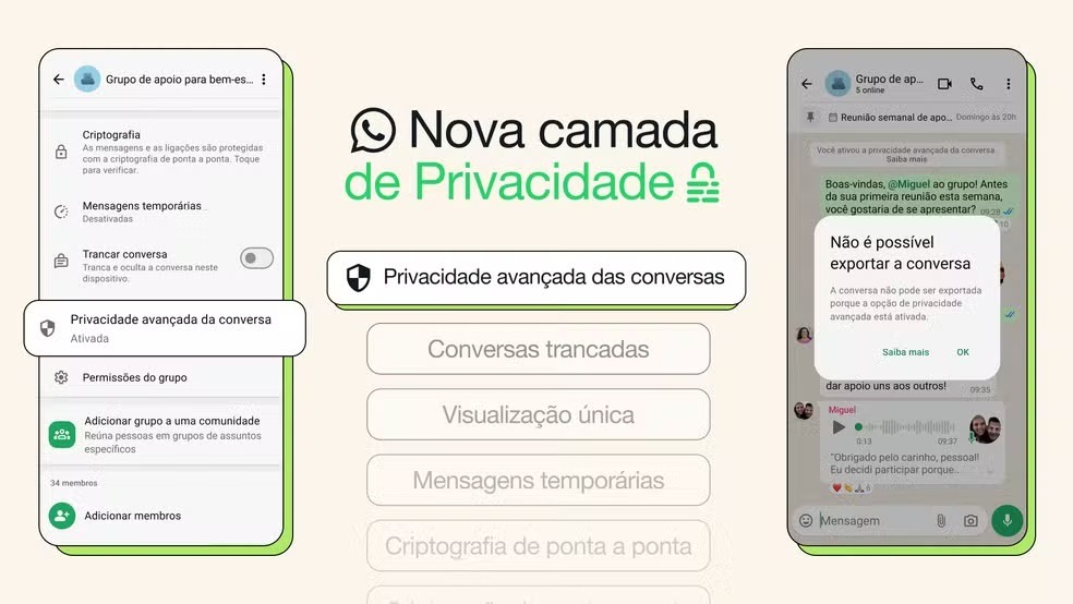WhatsApp tem nova ferramenta contra vazamento de conversas; veja como usar