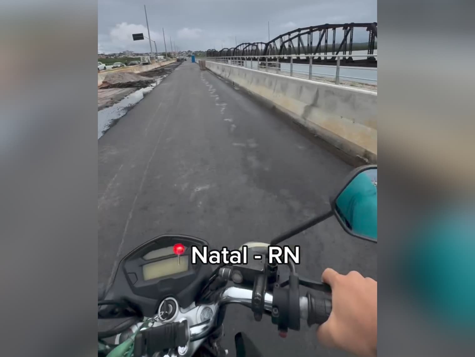 VÍDEO: Influencer invade trecho em obra da ponte de Igapó e comemora: 'Está inaugurada'