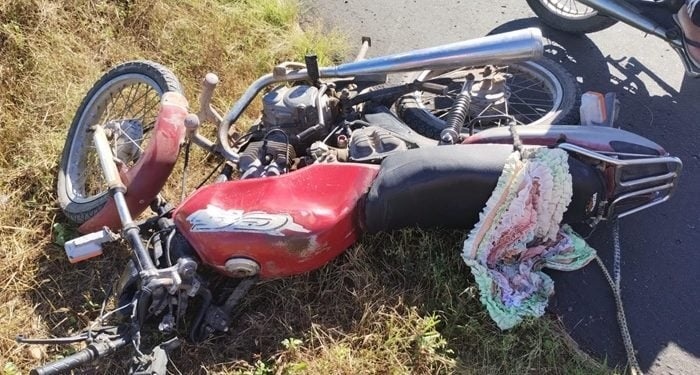 Idoso sem CNH morre em colisão entre moto e carro na BR-110, no interior do RN