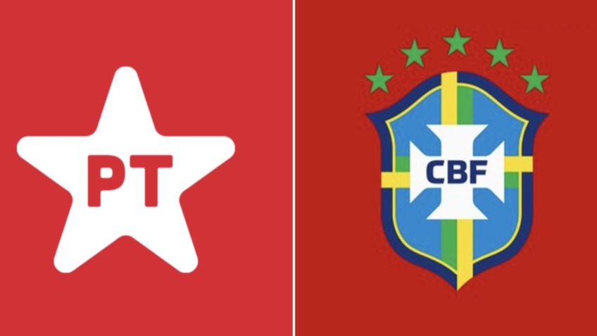 Internautas associam nova camisa vermelha da seleção ao PT