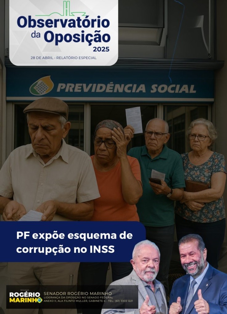 Observatório da oposição divulga relatório sobre corrupção no INSS no governo Lula