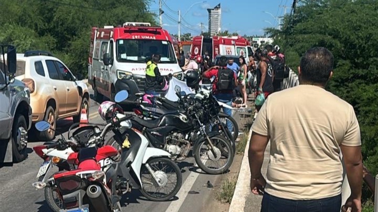 Duas mulheres morrem após carro cair de ponte em Mossoró