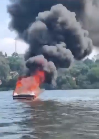 VÍDEO: lancha explode com família dentro em represa de São Paulo; assista