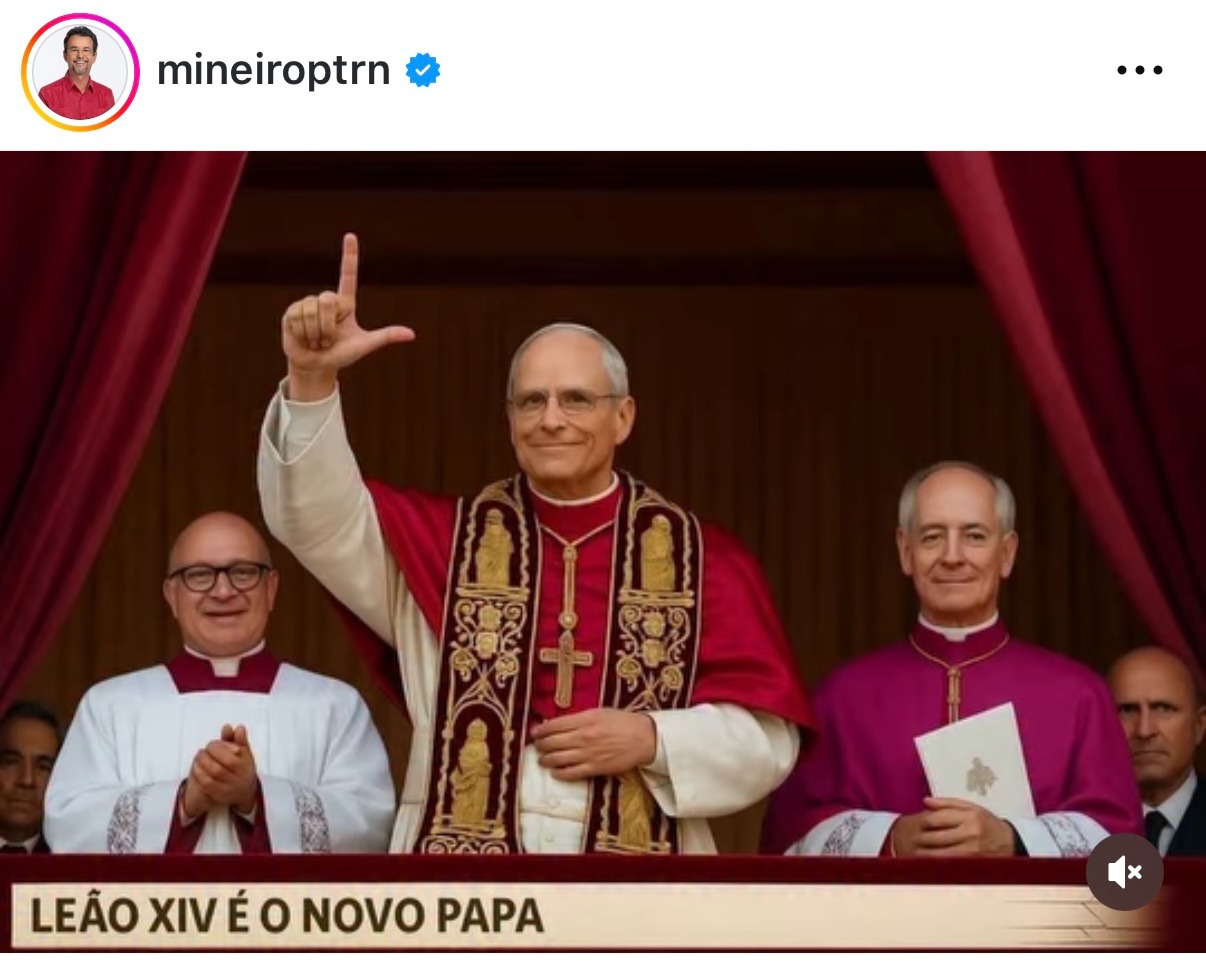 Deputado petista do RN posta montagem do Papa fazendo o 'L' e causa polêmica