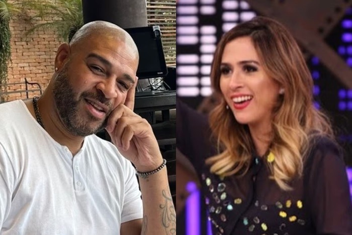Adriano Imperador se pronuncia após suposta briga com Tatá Werneck