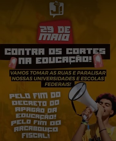 Estudantes da UFRN convocam protesto contra o governo Lula por cortes na educação