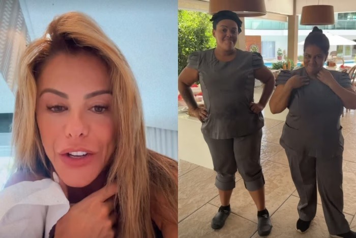 Poliana Rocha propõe dieta para funcionárias: “Perder quilinhos”