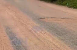 VÍDEO: Estrada onde Bruna foi morta está totalmente esburacada e condição pode ter ajudado criminosos