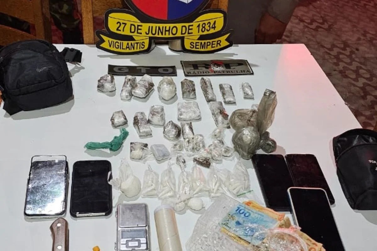 PM desarticula ponto de venda de drogas no interior do RN