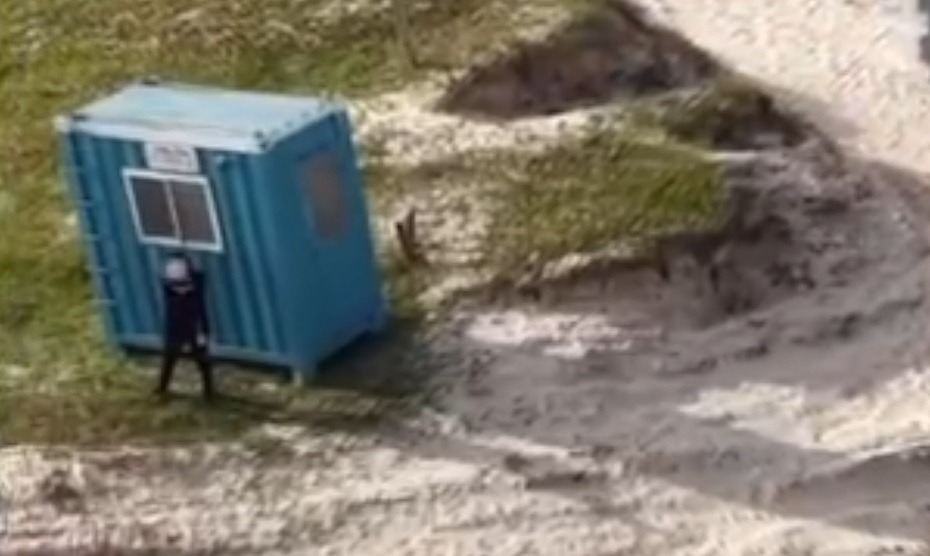VÍDEO: Vigilante atira em drone durante sobrevoo em obra na zona Norte de Natal