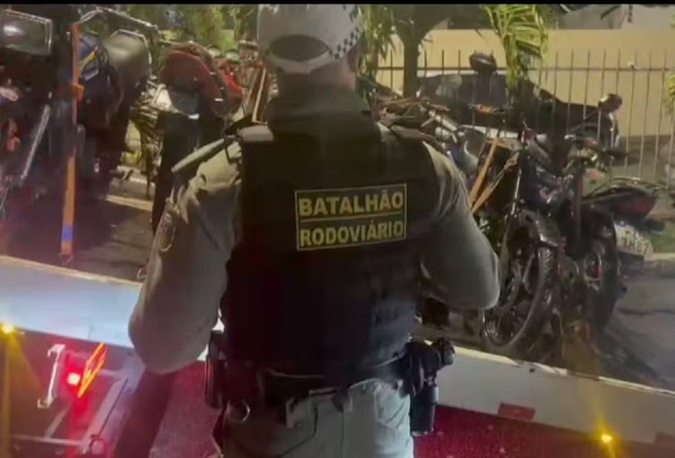 Dez motos são apreendidas em operação contra poluição sonora na Grande Natal