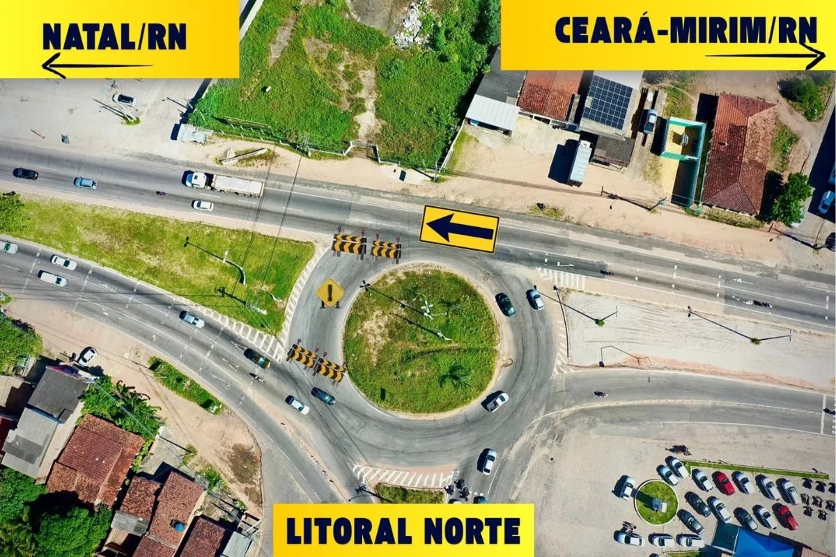 PRF faz operação de trânsito e bloqueia via no entroncamento da BR-101 com BR-406 nesta quinta