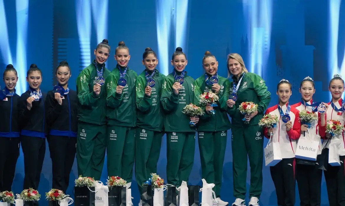 Ginástica rítmica: Brasil leva ouro inédito na Copa do Mundo