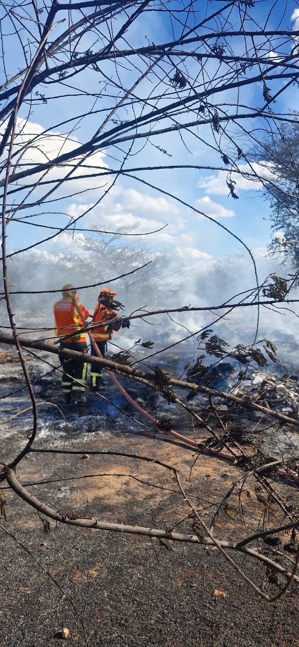 Bombeiros do RN atendem três ocorrências de incêndio no Seridó