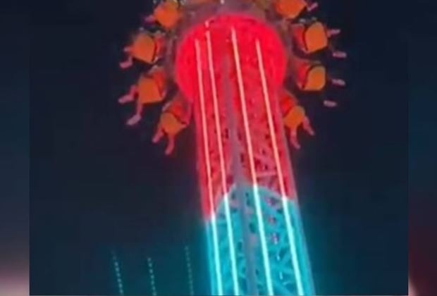VÍDEO: Imagem mostra grupo em pânico após brinquedo travar a 30 m de altura
