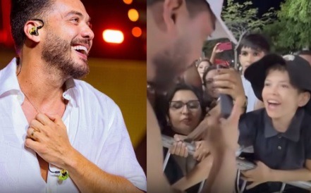 Safadão surpreende menino vendedor em Caicó: pagou R$ 1 mil por pirulito de R$ 1