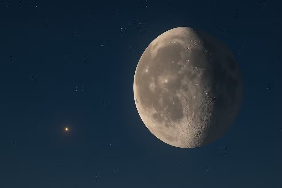 Marte vai brilhar ao lado da Lua hoje; veja como observar