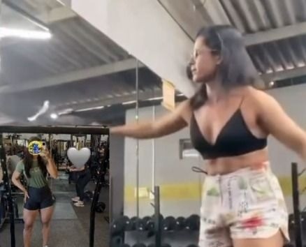 VÍDEO: Mulher quebra espelhos de academia ao ver fotos da nova namorada do ex