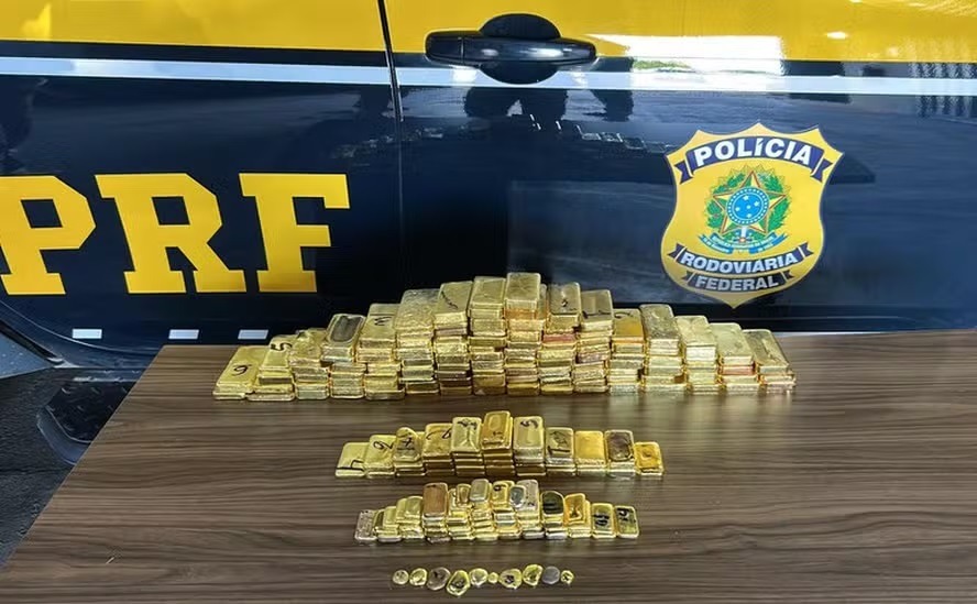 PRF apreende 103 kg de ouro avaliados em mais de R$ 60 milhões