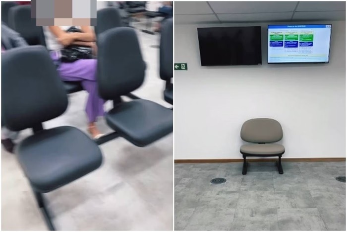 “Cadeira para gordos” gera polêmica em fórum 